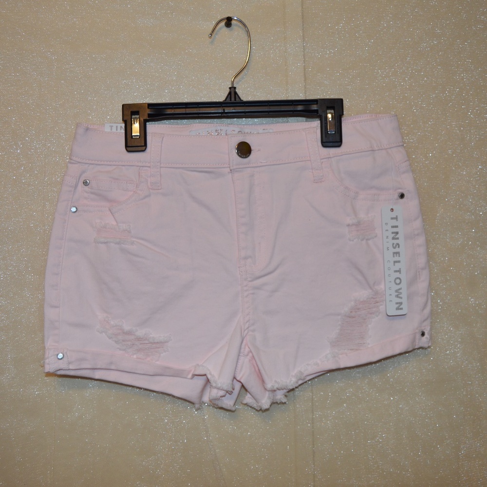 Juniors' Tinseltown Pocket Denim Shorts